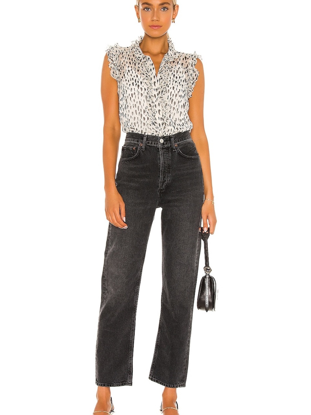 Sleeveless Top With Ruffles EUC 7 For All Mankind’s